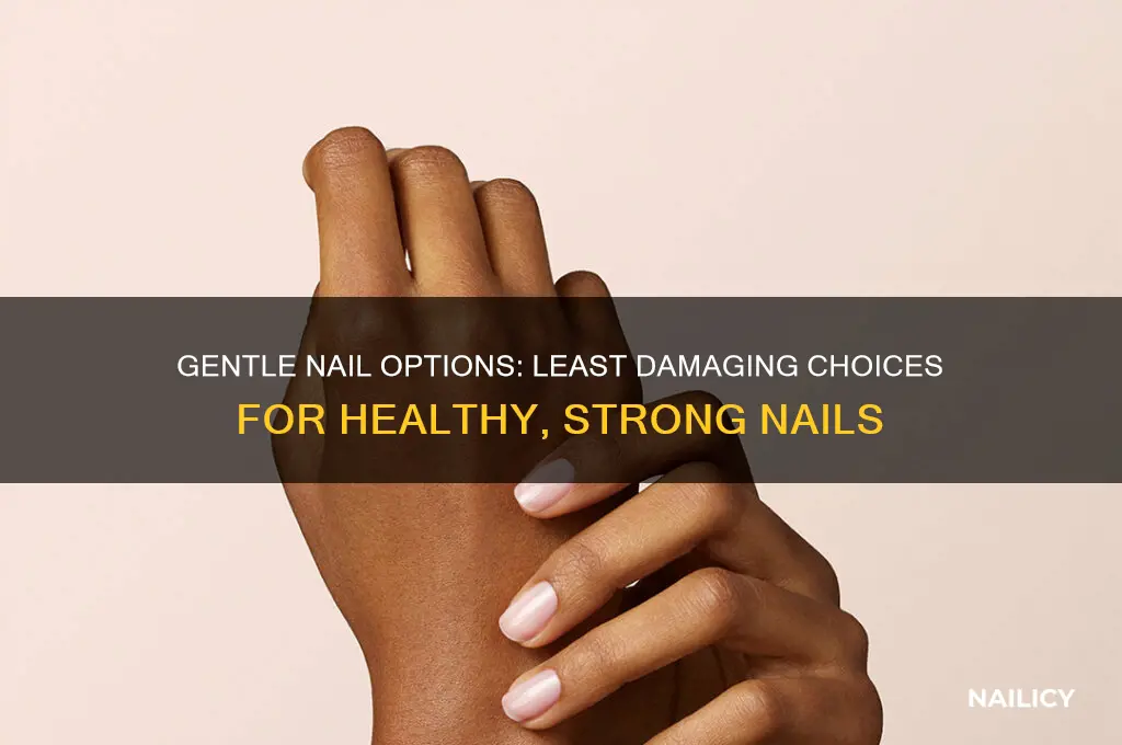 what kind of nails are least damaging