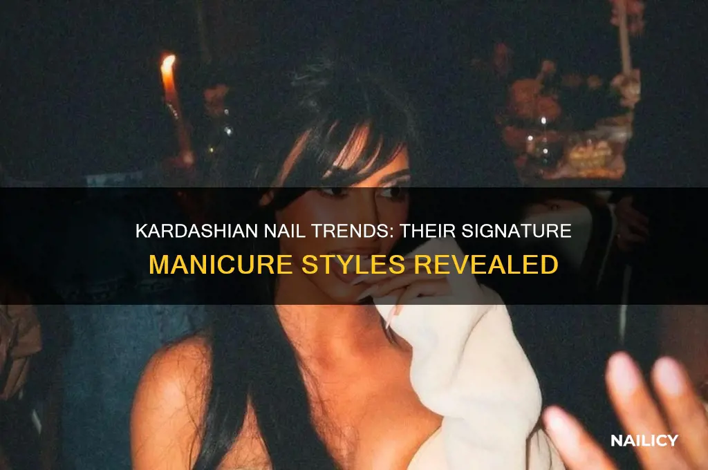 what kind of nails do the kardashians have