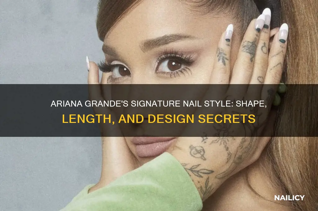 what kind of nails does ariana grande have