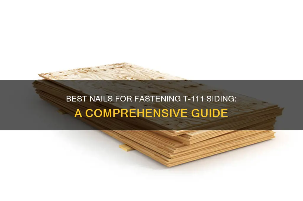 what kind of nails fastened t-111