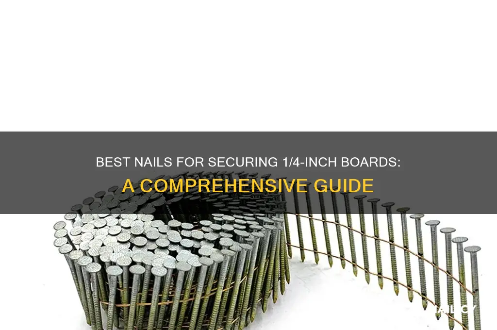what kind of nails for 1 4 board