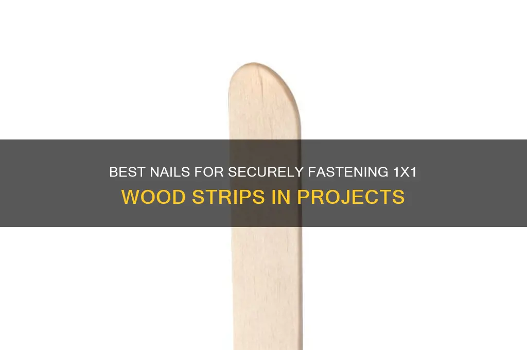 what kind of nails for 1x1 wood strips