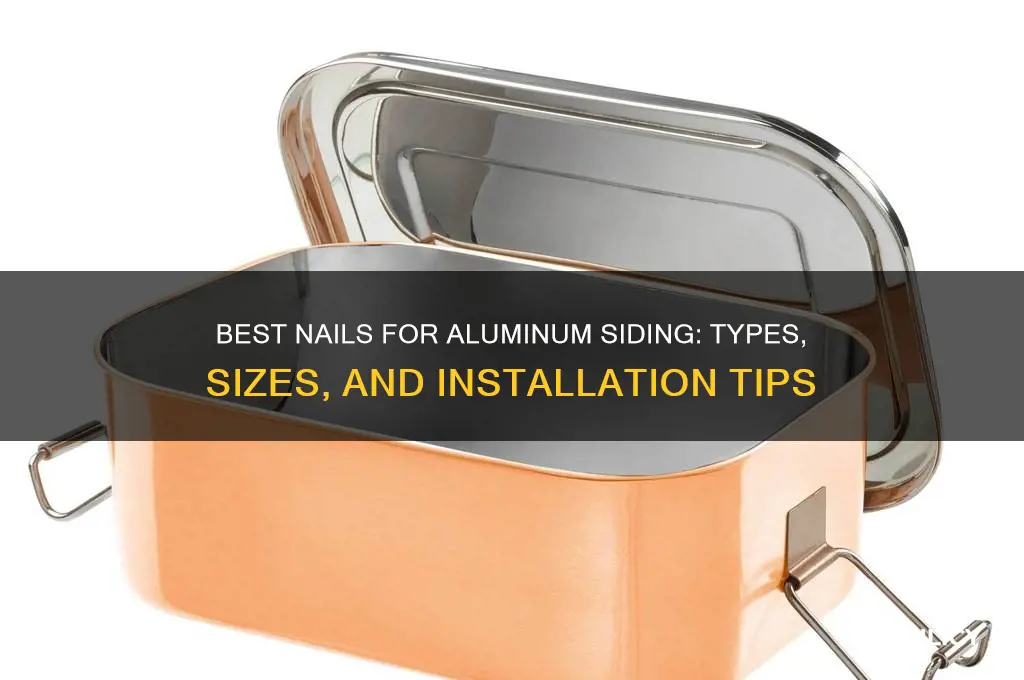what kind of nails for aluminum siding