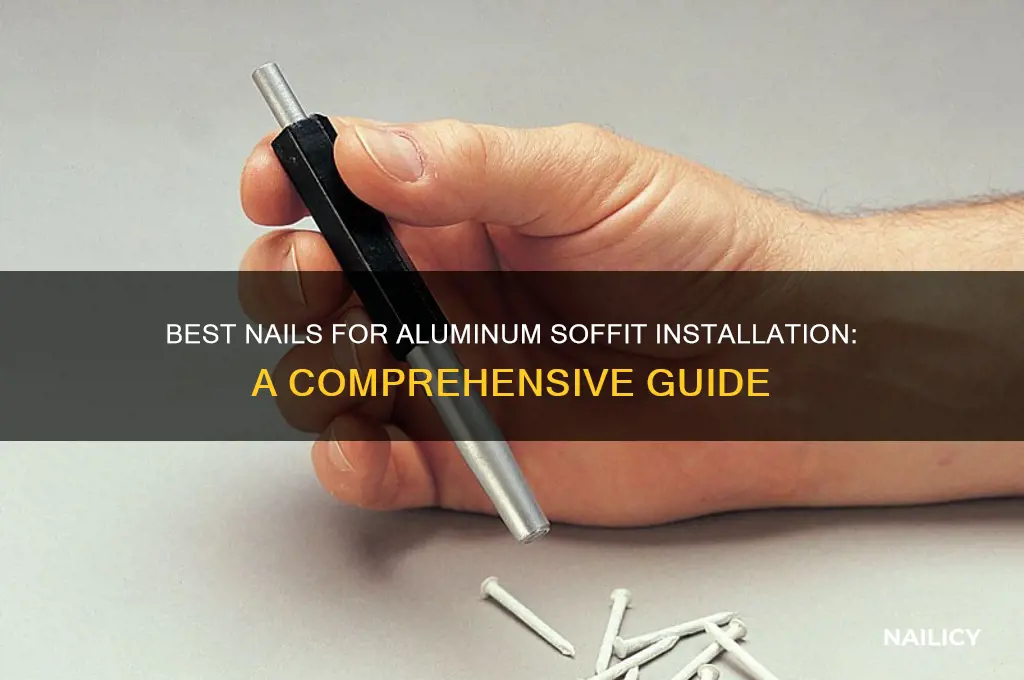 what kind of nails for aluminum soffit