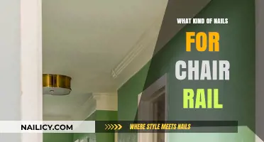 Choosing the Right Nails for Chair Rail Installation: A Guide