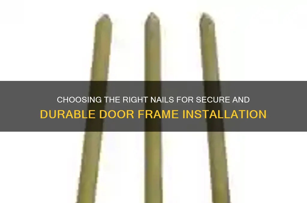 what kind of nails for door frame