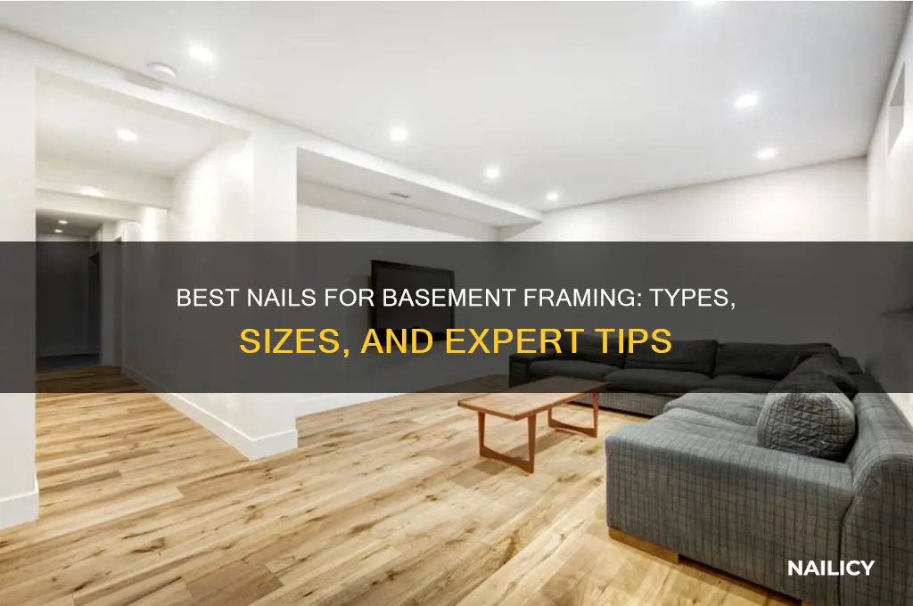 what kind of nails for framing basement
