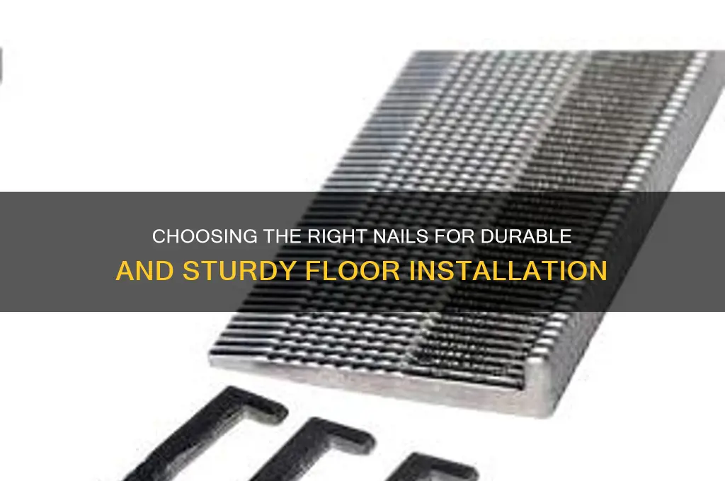 what kind of nails for making a floor