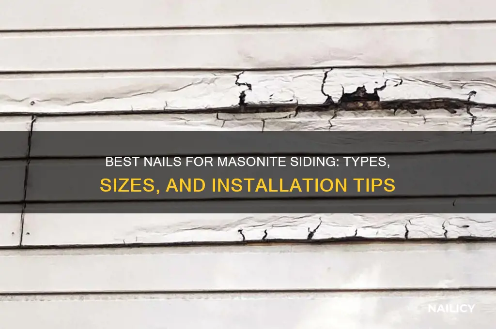 what kind of nails for masonite siding