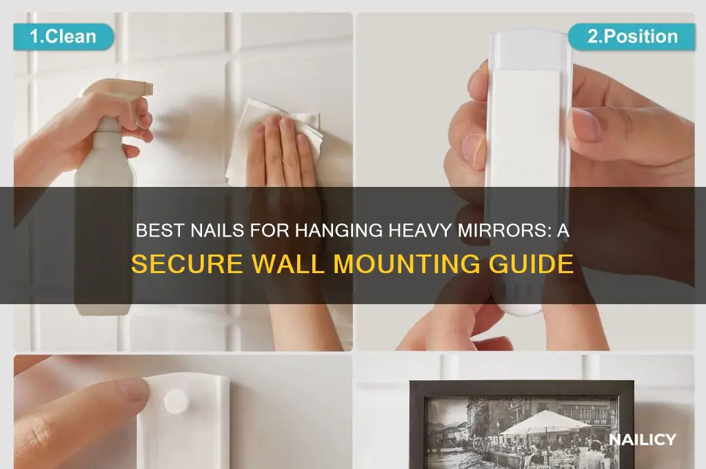 what kind of nails to hang heavy mirror
