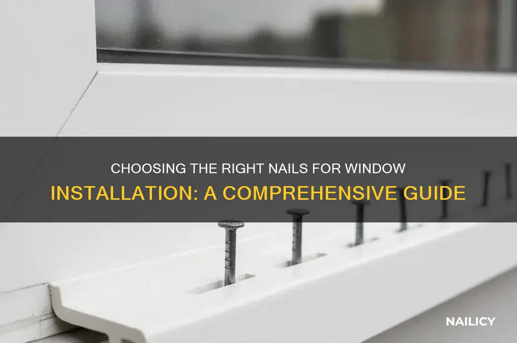 what kind of nails to install windows