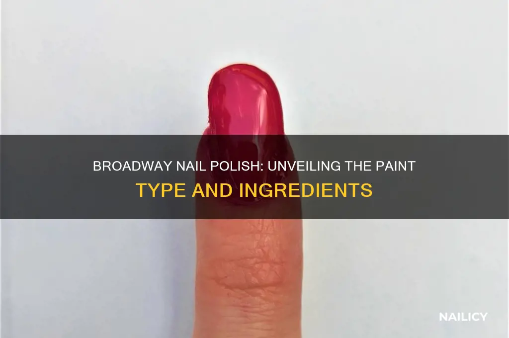 what kind of paint is broadway nail polish