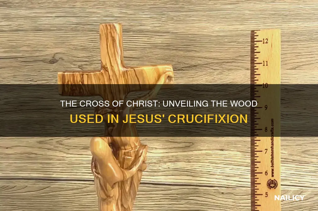 what kind of wood was jesus nailed to