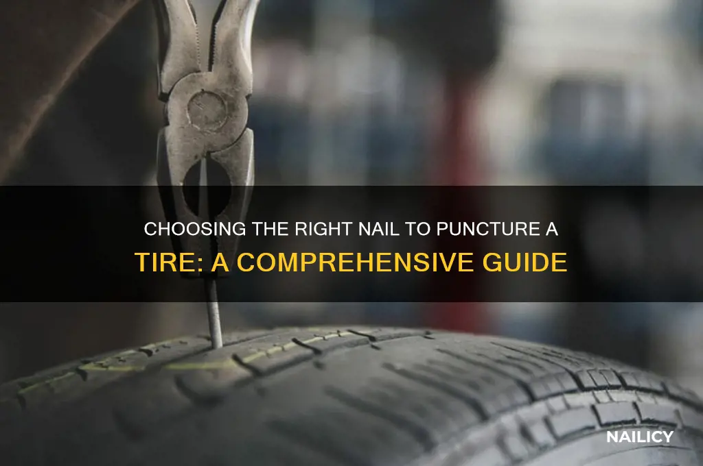 what kind the nail to punture tire