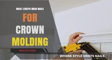 Choosing the Right Brad Nail Length for Crown Molding Installation