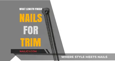 Finish Nails for Trim: How Long Should They Be?
