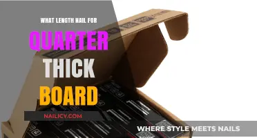 Choosing the Right Nail Length for Quarter-Inch Thick Boards