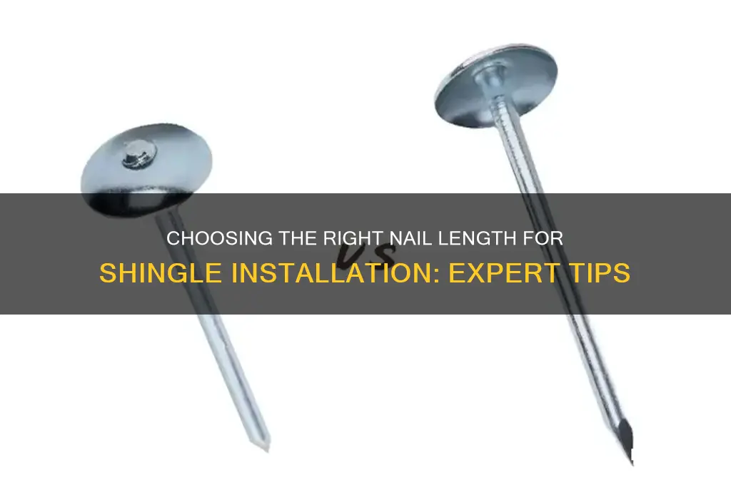 what length nail for shingles