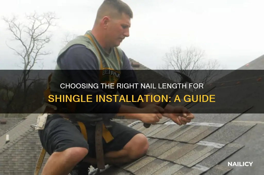 what length nails for shingles