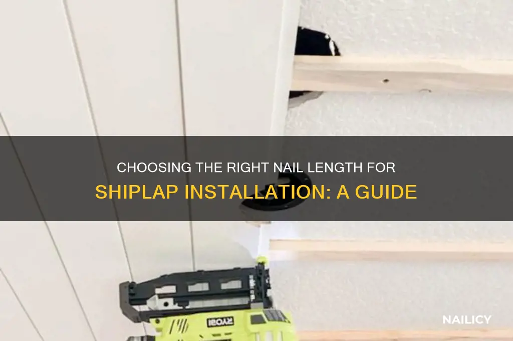 what length nails for shiplap