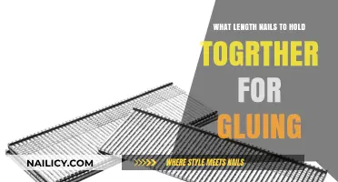 Choosing the Right Nail Length for Secure Gluing Projects