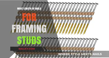 Choosing the Right Nail Length for Framing Studs: A Guide