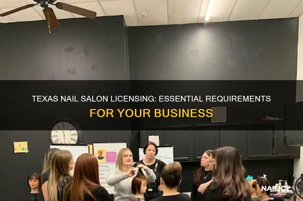 what license do you need for a texas nail salon