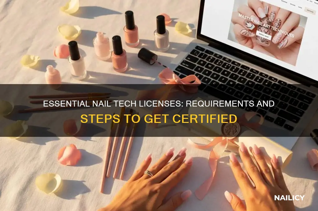 what license does a nail tech need