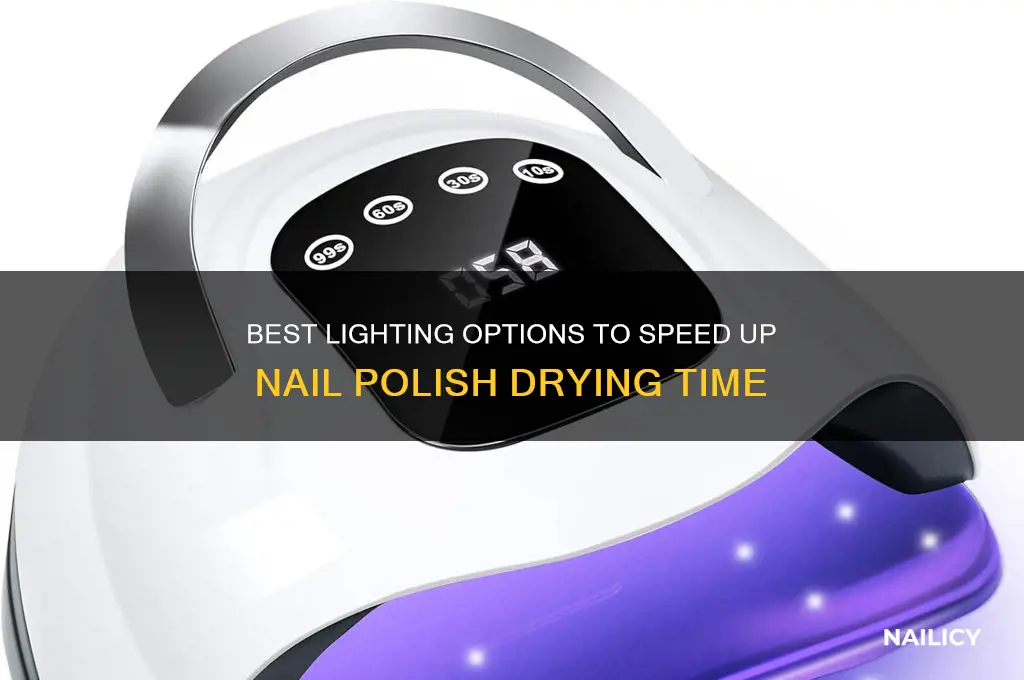 what light is good for drying nail polish