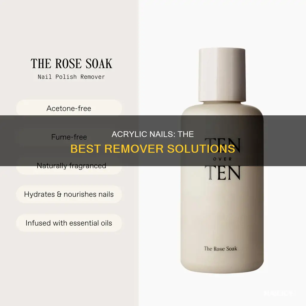 what liquid is used to remove acrylic nails