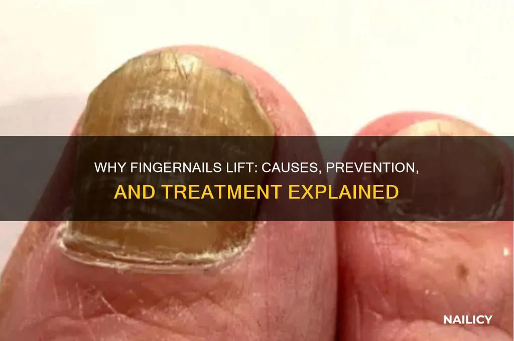 what makes fingernails lift from nail bed