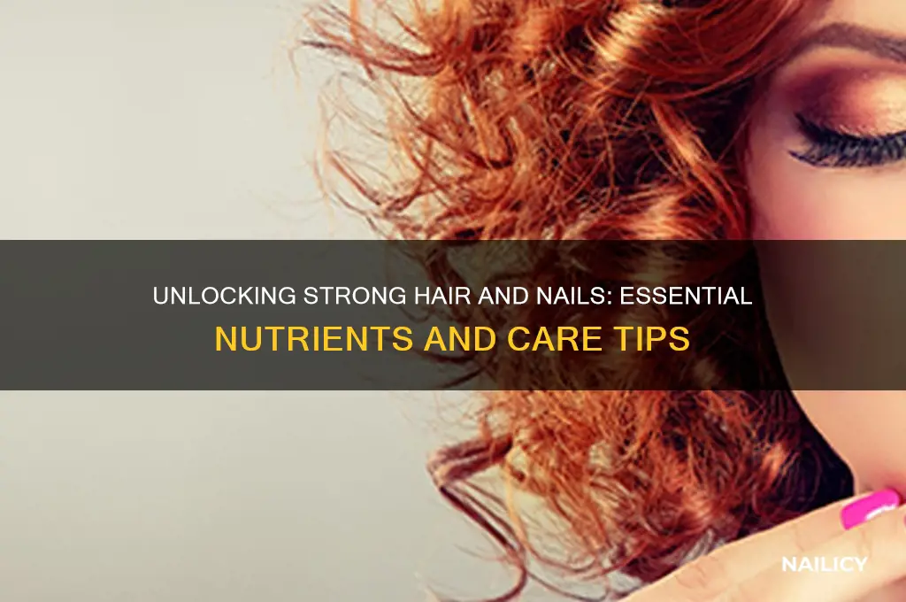 what makes hair and nails strong