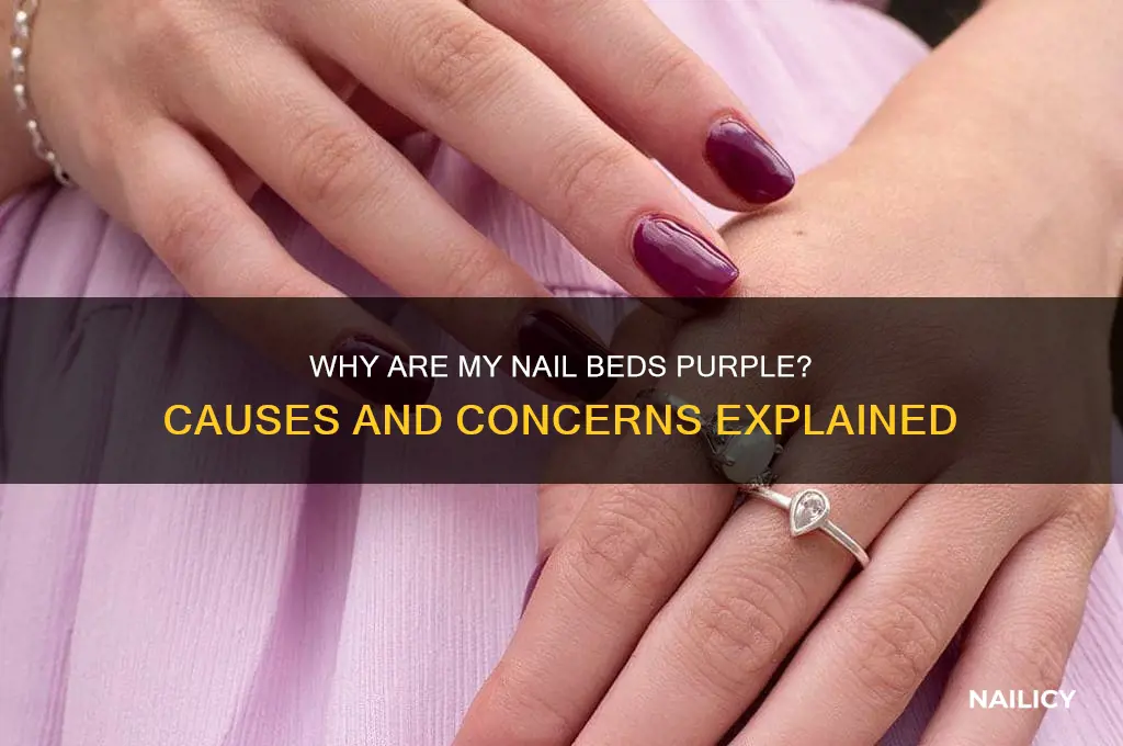 what makes nail beds purple