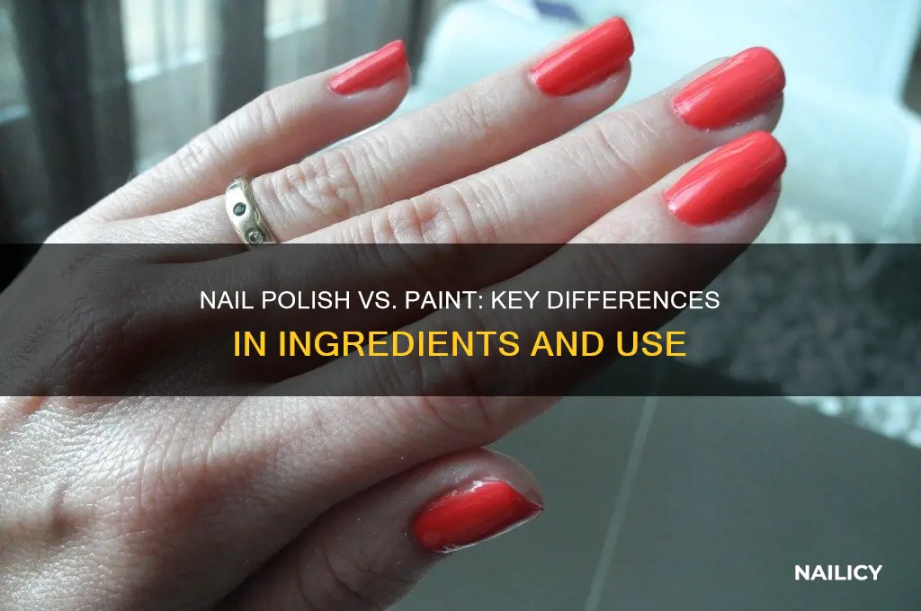 what makes nail polish different from paint