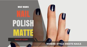 Unveiling Matte Magic: Key Ingredients Behind Non-Glossy Nail Polish
