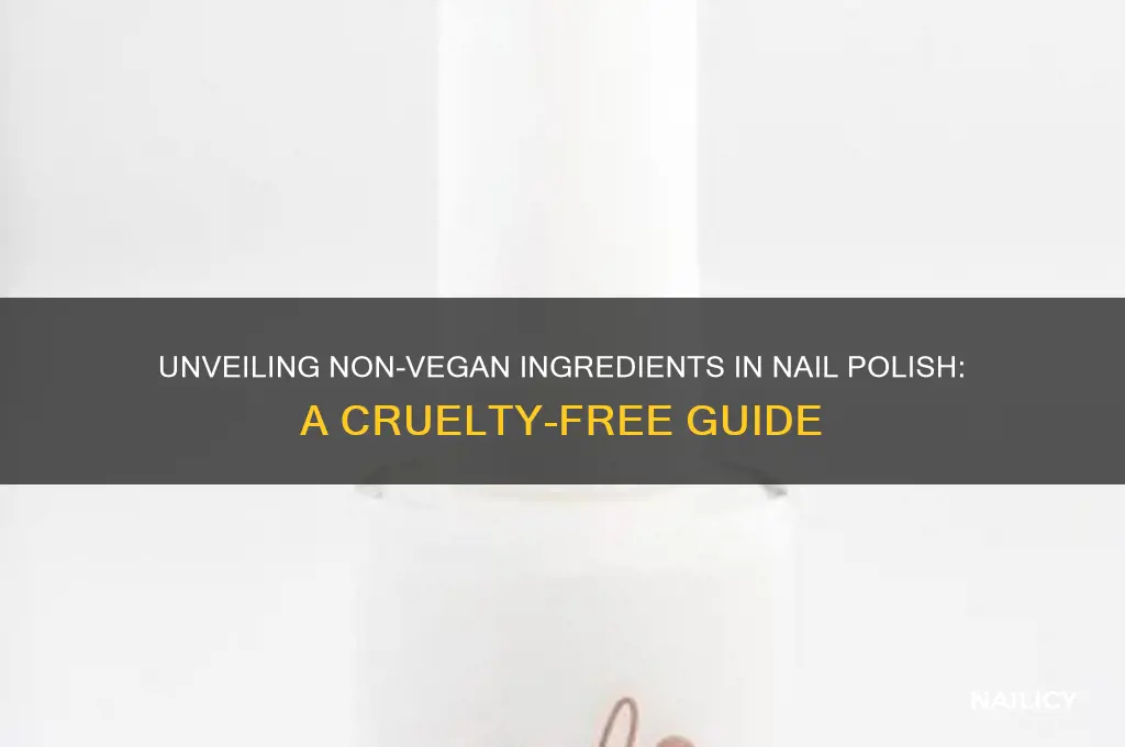what makes nail polish not vegan