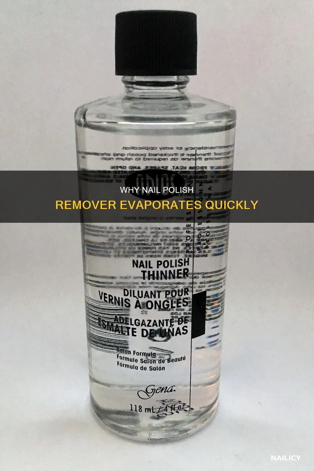 what makes nail polish remover evaporate so fast