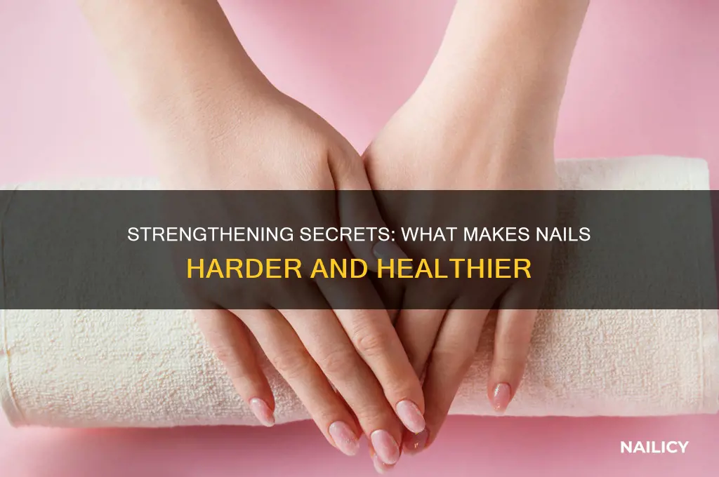 what makes nails harder