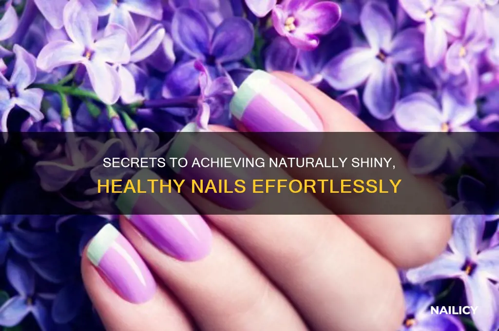 what makes nails shiny