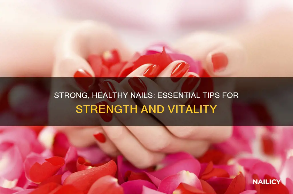 what makes nails strong and healthy