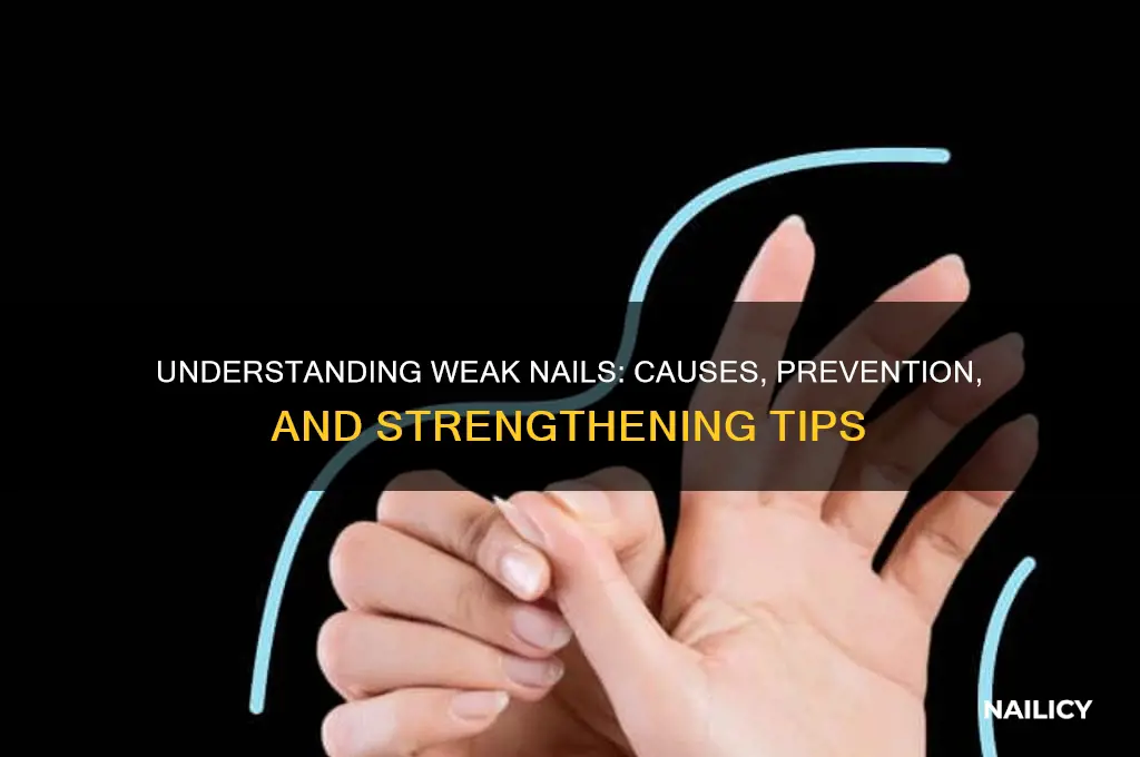 what makes nails weak