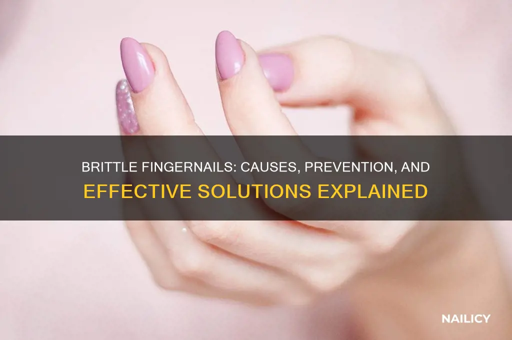 what makes your finger nails brittle