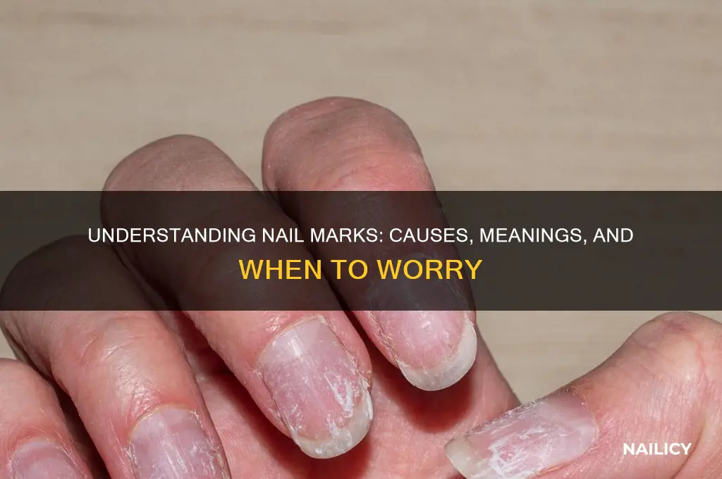 what mark on nail