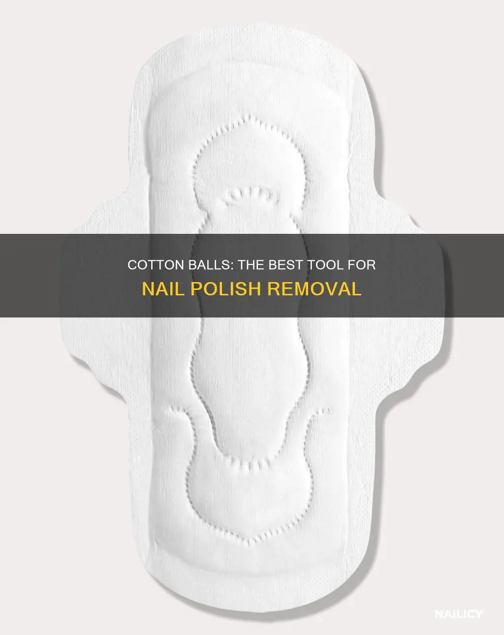 what material should be used to apply nail polish remover
