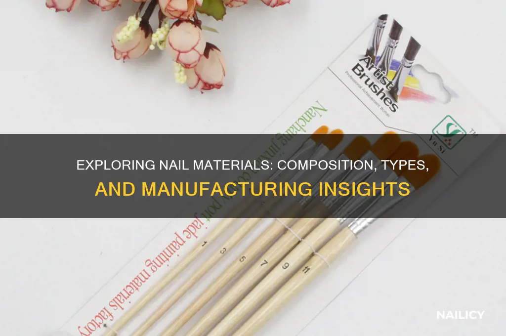 what materials are a nail made out of