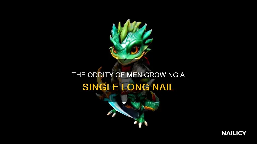 what mean man one hand long nails