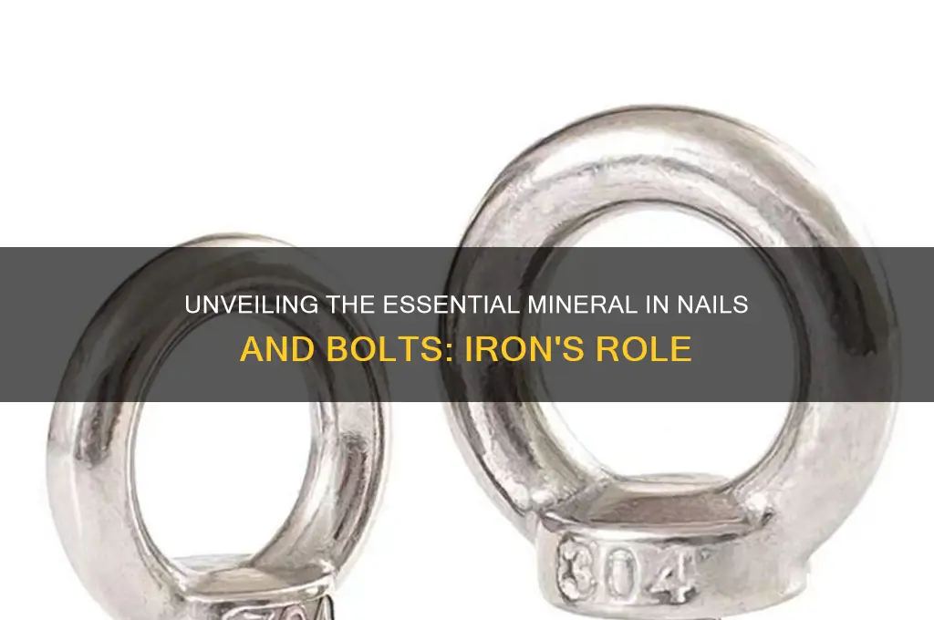 what mineral is in nails and bolts