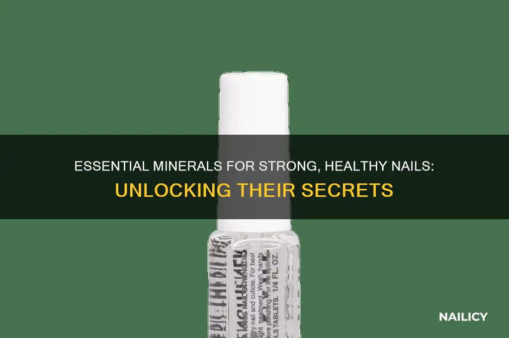 what minerals do nails have