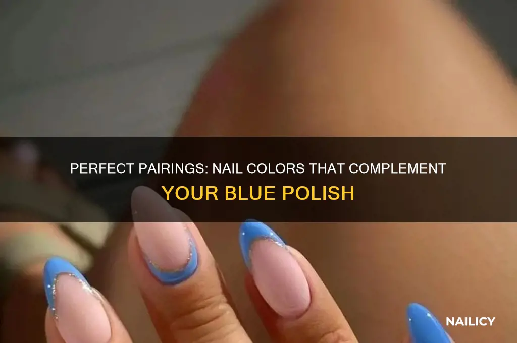 what nail color looks good with blue nail polish