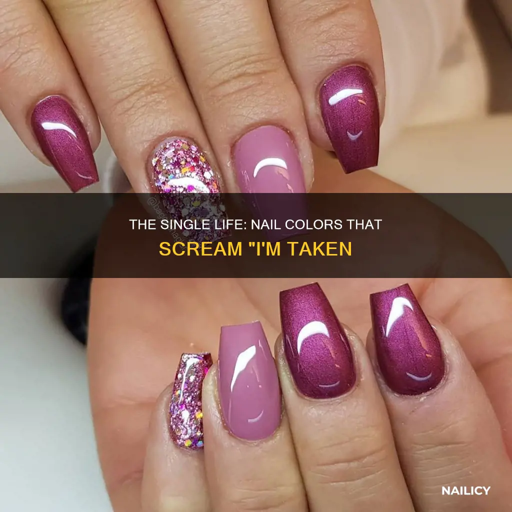 what nail color means single